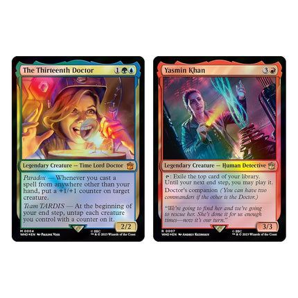 Magic: The Gathering Doctor Who Commander Deck – Paradox Power (100-Card Deck, 2-Card Collector Booster Sample Pack + Accessories)