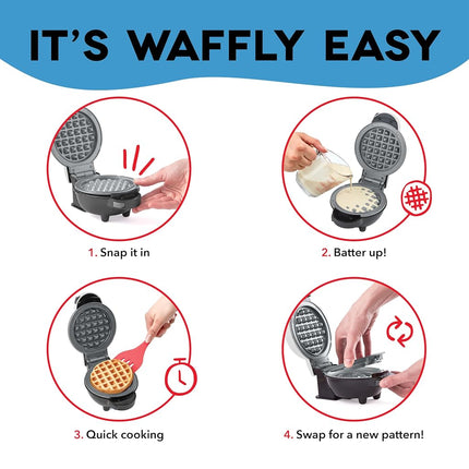 Disney Dash MultiMaker® Mini System Removable Plate Set - Ceremic Coating Replacement Plates for Waffle Breakfast - Waffle Maker Not Included - 4-Inch - 2-Pack - Toy Story Woody & Jessie