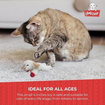MULTIPET Catnip Lamb Chop 4" Cat Toy By