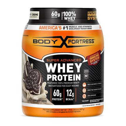 Body Fortress Super Advanced Whey Protein Powder, 
