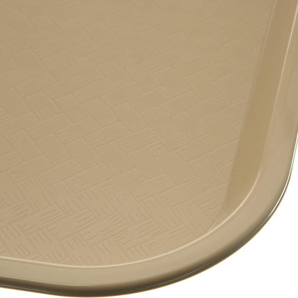 Carlisle FoodService Products Cafe Plastic Fast Food Tray, 14" x 18", Beige, (Pack of 12)