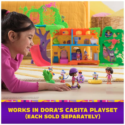 DORA Adventure Pack with Squirrel Tico - Mini Playset with 2 Figures (approx. 9 cm) and an Accessory with Function, for Imaginative Play, for Children from 3 Years