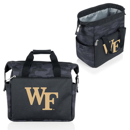 Picnic TIME NCAA Wake Forest Demon Deacons Sac Isotherme à Déjeuner On The Go, Glacière Souple, Sac Repas Isotherme, (Camouflage Noir)