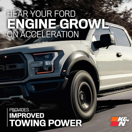K&N Aircharger Kit Compatible with Ford F150 (Raptor)/Expedition/Navigator 3.5L 2017-2021 (63-2599)