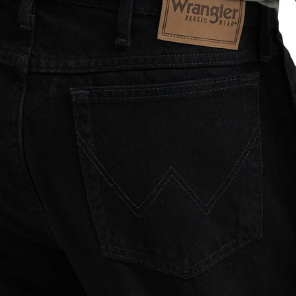 Wrangler Men's Relaxed Fit Jean, Overdyed Black, 32W / 30L