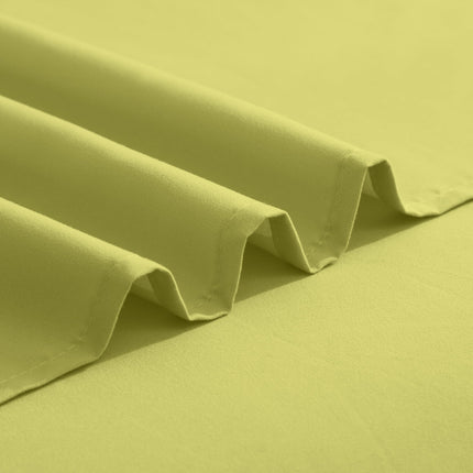 Juego de sábanas de 4 piezas de microfibra de lujo de calidad premium, con tres líneas bordadas, la más suave, resistente a las arrugas y a la decoloración, tamaño King, color verde pistacho