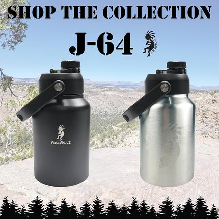 Jarra de agua Aquapelli de acero inoxidable con aislamiento al vacío, 64oz
