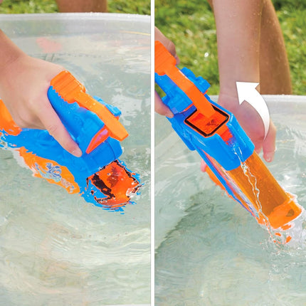 NERF Super Soaker Flip Fill Water Blaster, 4 Spray Styles, Fast Fill, 30 Fluid Ounce Tank, Outdoor Toys, Kids Easter Gifts or Basket Fillers Stuffers, Ages 6+