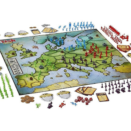Hasbro Risk Europe Strategy Board Game by Hasbro - Perfect Game for The Entire Family - Multiplayer Conquest of 7 Unique Kingdoms - Accept Secret Missions, Fight Battles, Take Over Medieval Europe