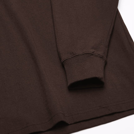 Dickies Men's Big-Tall Long-Sleeve Heavyweight Henley, Chocolate Brown, Medium