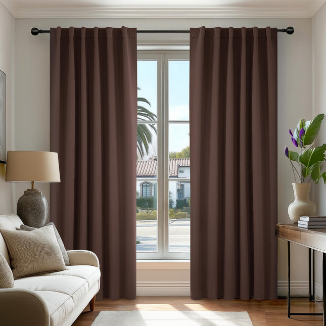 Deconovo Room Darkening Curtains - 52x72 Inch Back