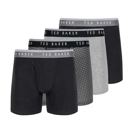Ted Baker Men's Standard 4 Pack Cotton Stretch Box