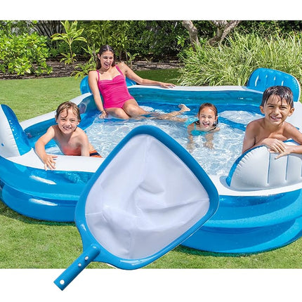 ATIE Pool Spa Leaf Skimmer Net with White Ultra Fine Mesh Great for Removing Leaves & Debris in In-Ground Pool Spa and Inflatable Above Ground Pools