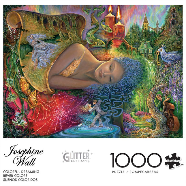 Buffalo Games - Josephine Wall - Colorful Dreaming - Rompecabezas de 1000 Piezas para Adultos, Rompecabezas Desafiante Perfecto para Noches de Juegos - El tamaño del rompecabezas terminado es de 26.75 x 19.75