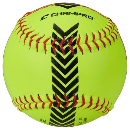 Champro Striped Training Softball Set (Optic Yellow, 12-Inch)