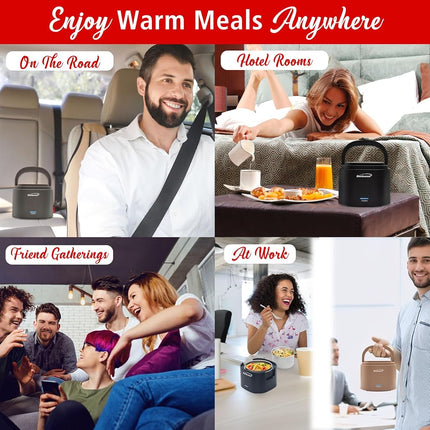 Brentwood 110V 50W 0.6L Portable Leakproof Electric Lunch Box Food Warmer (Gray)