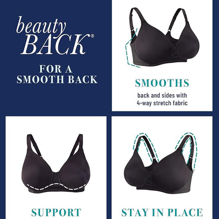 Vanity Fair Women's Beauty Back Full Figure Wirefree Bra 71380, Walnut, 40C