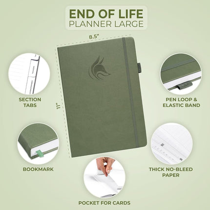 Clever Fox End of Life Planner, When I Die Organizer 8.5”x11” Cypress