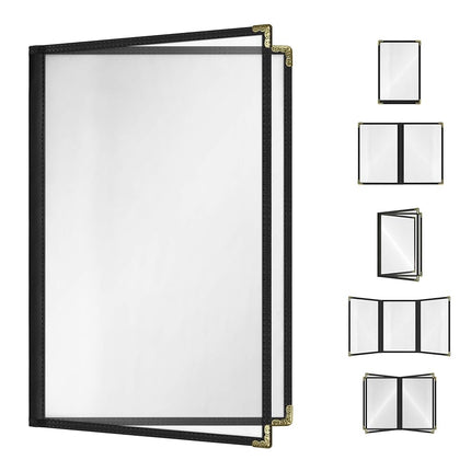 Black, 25 Pack, 4 Views - 8.5" x 14", Cafe Style M