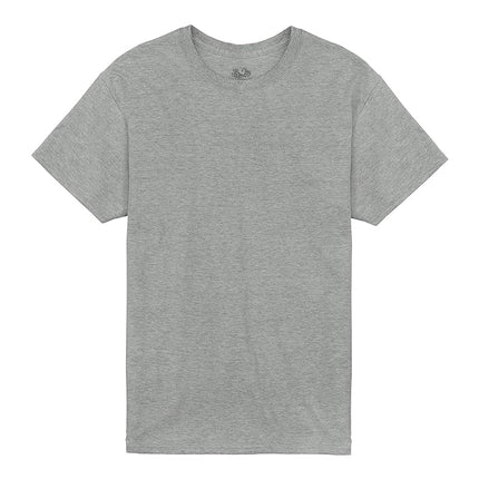Fruit of the Loom Men's Tall Size Eversoft Cotton Short Sleeve T-Shirts (Regular, Big & Tall-Pocket-Grey Heather, Medium