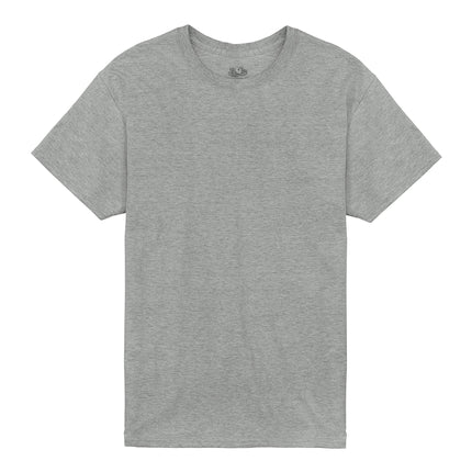 Fruit of the Loom Men's Tall Size Eversoft Cotton Short Sleeve T-Shirts (Regular, Big & Tall-Pocket-Grey Heather, Large
