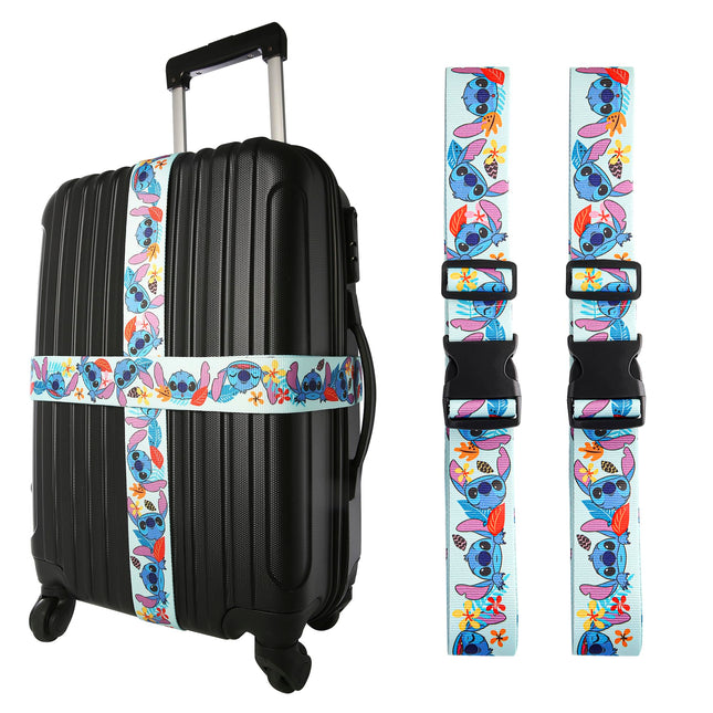 Disney Stitch Luggage Strap 2-Piece Set Officially
