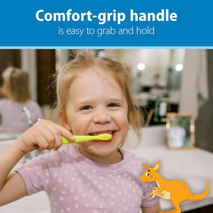 Dr. Brown's Infant-to-Toddler Toothbrush Set, Soft & Gentle Manual Toothbrushes for Baby, Green/Dark Blue/Ecru/Blue, BPA Free, 0-3 Years – 4-Pack