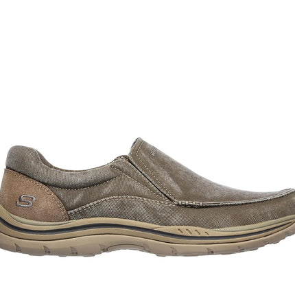 Skechers Men's Expected Avillo Moccasin, Khaki, 5.5 UK