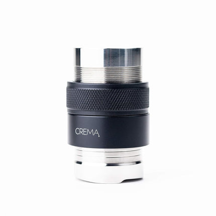 Crema Coffee Products 39.25mm Hand Tamper & Coffee Distributor V2 | Compatible with Breville Portafilters | Double-Sided, Adjustable Depth Tool | Made with Durable 304 Stainless Steel | Black