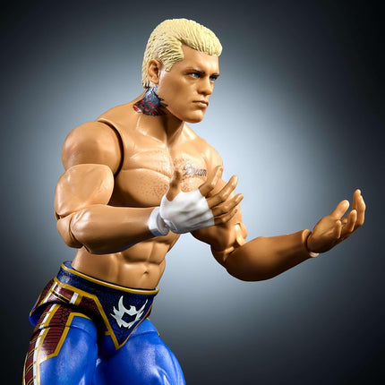 Mattel WWE Top Picks Elite Action Figure & Accessory Set, The American Nightmare Cody Rhodes 6" Collectible with Interchangeable Hands, Ring Gear & 25 Points of Articulation