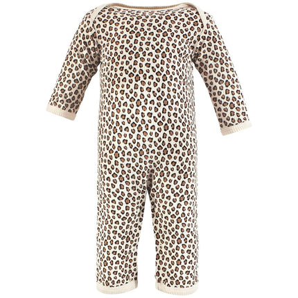 Hudson Baby Unisex Baby Thermal Coveralls 2pk, Buffalo Plaid Leopard, 12-18 Months, Buffalo Plaid Leopard, 12-18 Months