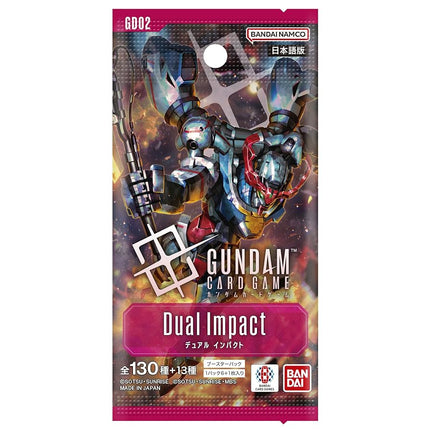 Bandai Gundam Card Game Booster Pack, Dual Impact [GD02] (Box) 24 Packs