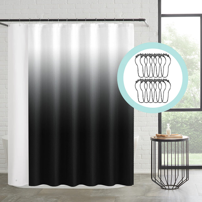 Creative Home Ideas Black White Ombre 14 Piece Sho