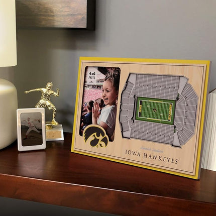 YouTheFan NCAA Iowa Hawkeyes 3D StadiumView Picture Frame - Kinnick Stadium, 12" x 8"