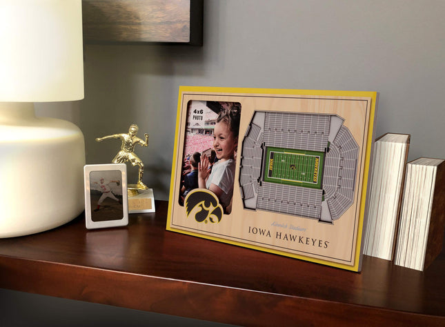 YouTheFan NCAA Iowa Hawkeyes 3D StadiumView Picture Frame - Kinnick Stadium, 12" x 8"