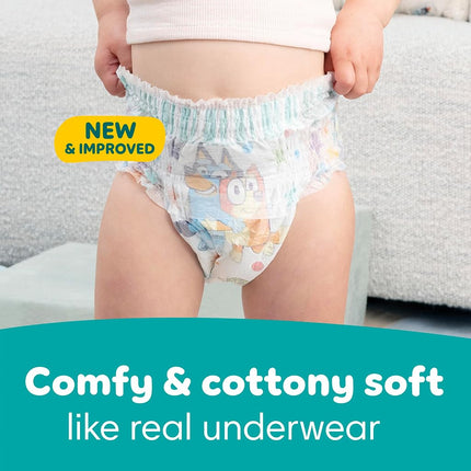 Pampers Training Pants - Easy Ups Boys & Girls Bluey - Size 5T-6T, 15 Count, Children's Potty Underwear (Packaging May Vary)