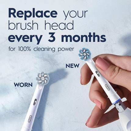 Oral B Pro 100 Gum Care, Battery Powered Toothbrush, White (NEW Model)