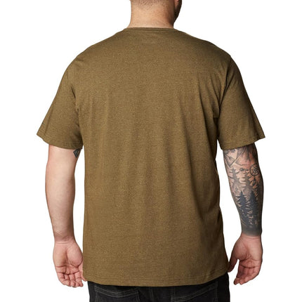 Camisa de senderismo de manga corta Columbia Thistletown Hills para hombre, verde oliva/salvia, extra pequeña