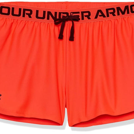 Under Armour Girls' Play Up Solid Shorts, (628) Be