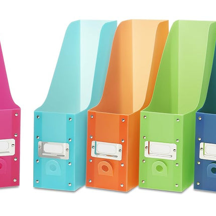 Whitmor Magazine Organizers, Set of 5, Multicolor