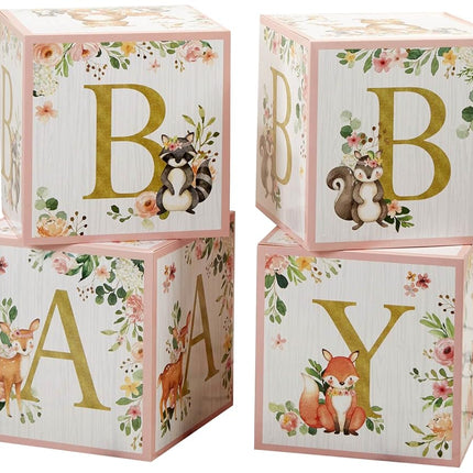 Kate Aspen Pink Woodland Baby Shower, One Size, Bl