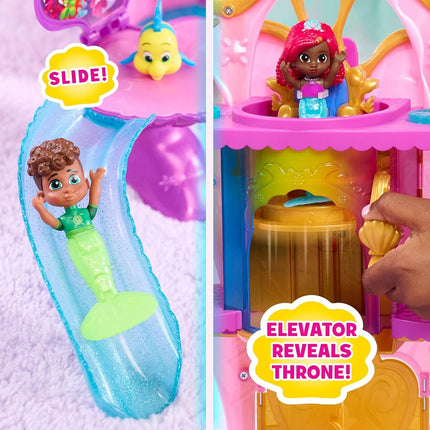 Just Play Ariel Jr Deluxe Atlantica Palace w/Bonus Figures, Kids Toys for Ages 3 Up