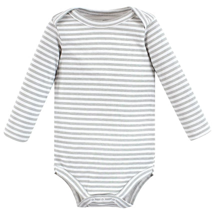 Hudson Baby unisex-baby Cotton Long-sleeve Bodysuits, Chill Out Penguin, 6-9 Months