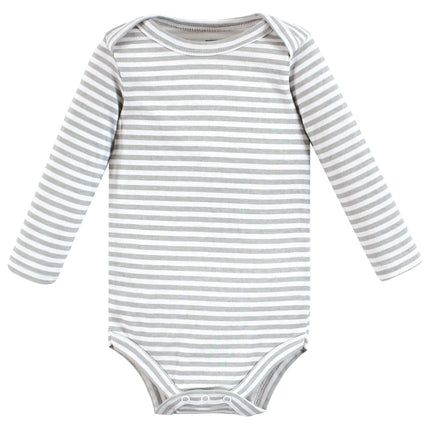 Hudson Baby unisex-baby Cotton Long-sleeve Bodysuits, Chill Out Penguin, 6-9 Months