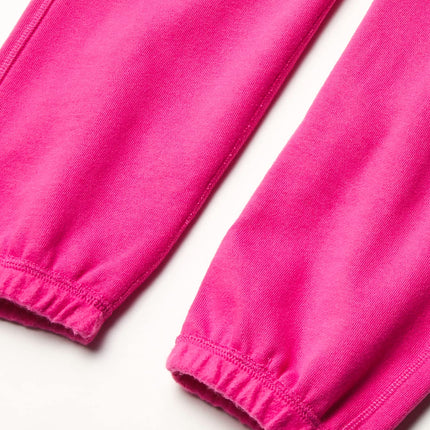 IZOD Girls' Sensory-Friendly Sweatpants, Soft Fleece Fabric with Elastic Waist&Drawstring,Tagless,Flattened Seams & Pockets, Rose, 4-5