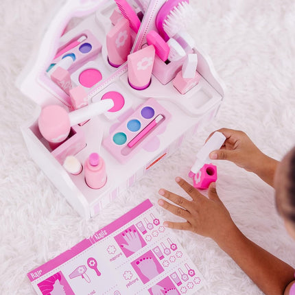 Melissa & Doug Wooden Beauty Salon Play Set