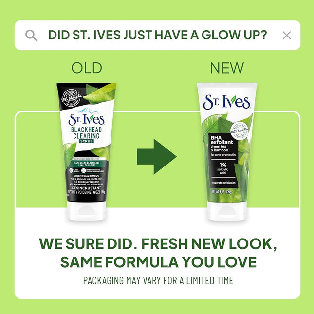 St. Ives Fresh Skin Face Scrub, Apricot 10 oz Green Tea 170 gm