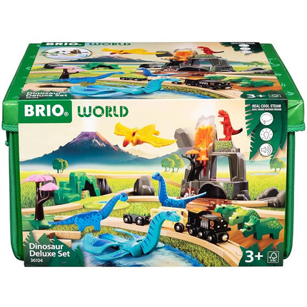 BRIO World Deluxe Dinosaur Train Set for Kids, 45 