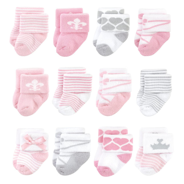 Hudson Baby Baby Girls' Cotton Rich Newborn and Te