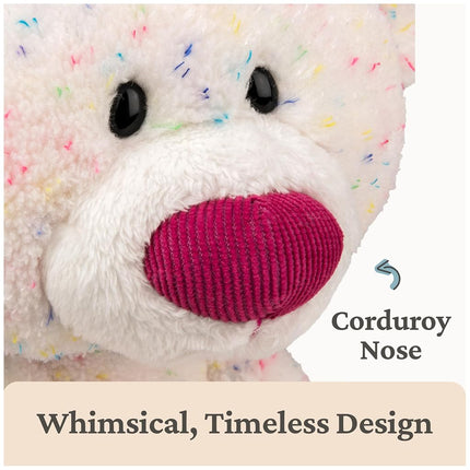 GUND Toothpick Confetti, Teddy Bear Stuffed Animal for Ages 1 and Up, Rainbow, 15”